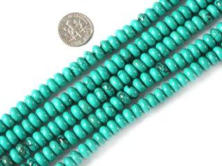 4X8mm Rondelle Gemstone Natural Turquoise Beads Strand 15 Inch Jewelry Making Beads