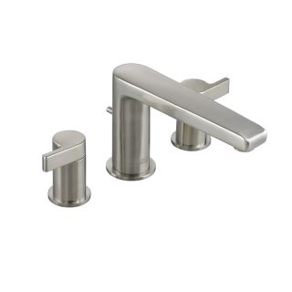 American Standard Studio Deck mount Roman Tub Double handle Satin Nickel Faucet Less Personal Shower