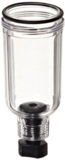 Parker PS404P Polycarbonate Bowl with Twist Drain for 10F, 14E and 14F Series Filter/Regulator, 1oz Capacity, 150 psig Compressed Air Combination Filters And Regulators