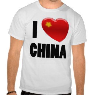 spike tee007 I Love China T Shirt