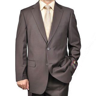 Unity Nick Mens Brown 2 button Suit Brown Size 44S