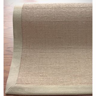 Nuloom Handmade Alexa Eco Natural Fiber Cotton Border Jute Rug (6 X 9)