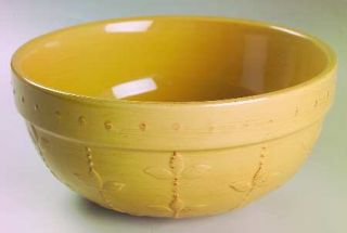 Signature Sorrento Wheat (Gold) 9 Mixing Bowl, Fine China Dinnerware   Mustard