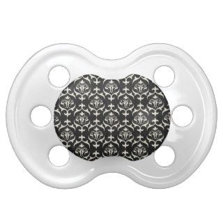 BLACK WHITE SCROLL SWIRL PATTERNS BACKGROUNDS WALL PACIFIER