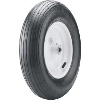 Marathon Tires Wheelbarrow Assembly, 5/8 Inch Bore   15.5 x 4.80/4.00 8 Inch