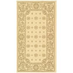 Poolside Natural/ Brown Indoor/ Outdoor Rug With 0.25 inch Pile (2 X 37)