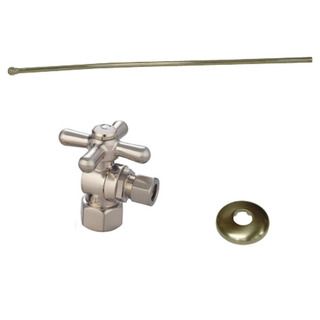 Decorative Satin nickel finished Brass Toilet Plumbing Supply Kit