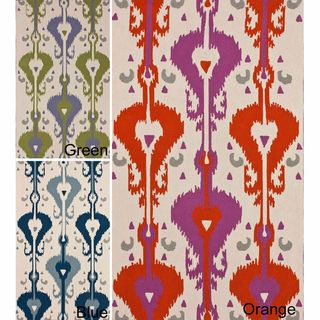 Nuloom Handmade Bold Ikat Print Wool Rug (76 X 96)