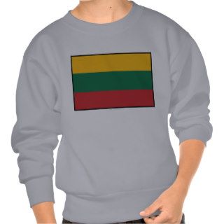 Lithuania Plain Flag Pullover Sweatshirt