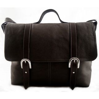 handcrafted leather maxi satchel by freeload leather accessories