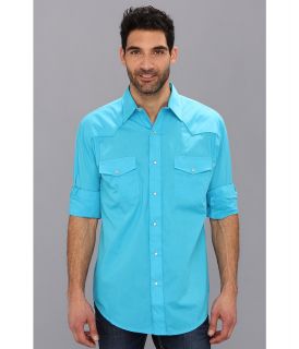 Roper 9152C3 Solid Turquoise Broadcloth Mens Clothing (Blue)