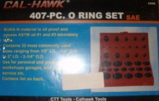 407 piece Rubber O ring Assortment Kit Automotive