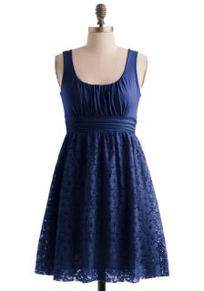 Artisan Iced Tea Dress in Blueberry  Mod Retro Vintage Dresses