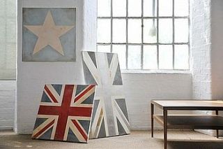 hand painted union jack canvas by julie smith