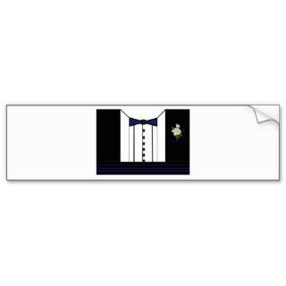 Black Tuxedo W/White Boutonniere Bumper Sticker