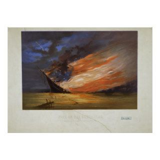 Fate of the Rebel Flag Painted by William Bauly Print
