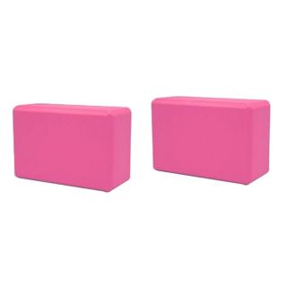 Yoga Saver Pack Of Two Lightweight Slip resistant Pink Foam Blocks