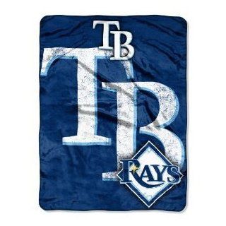 Tampa Bay Rays Micro Raschel Throw Blanket  Sports Fan Throw Blankets  Sports & Outdoors