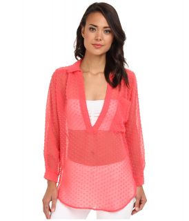 Lucy Love Morrison Top Womens Blouse (Pink)