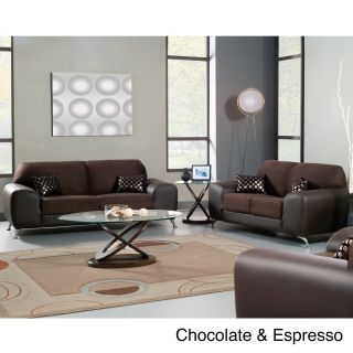 Furniture Of America Mara Clara 2 piece Contemporary Sofa/ Loveseat Set