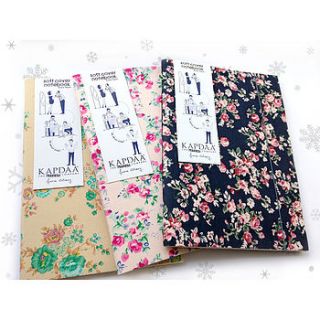 a5 floral fabric soft cover notebook by kapdaa   the offcut company