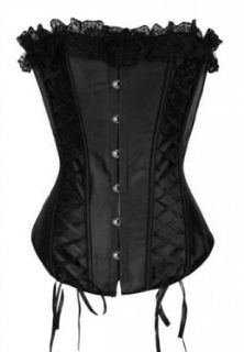Dissa Women's Gothic Lace Trim Corset with G String