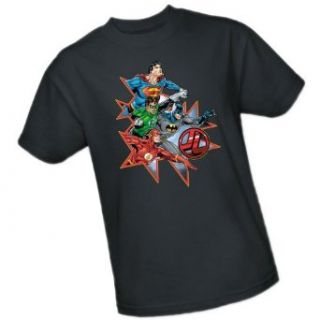 Starburst    Justice League Adult T Shirt Clothing