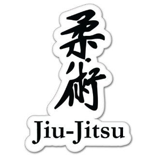 Jiu Jitsu car bumper sticker 3" x 6" Automotive