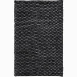 Handwoven Gray Mandara New Zealand Wool Rug (26 X 76)