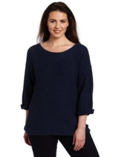 Calvin Klein Jeans Women's Plus Size Boxy Boatneck Sweater, River, 0X