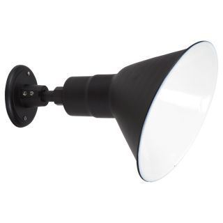 Angled Sign Light with Shade — 10in. Dia.  Outdoor Lighting