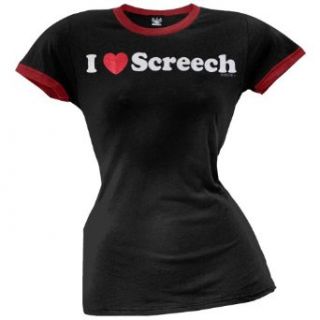 Saved By The Bell   I Heart Screech Juniors T Shirt Movie And Tv Fan T Shirts Clothing