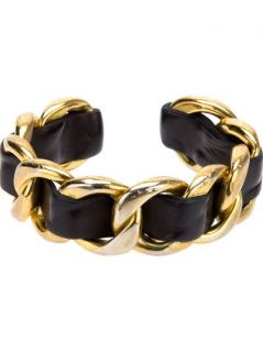 Chanel Vintage Chunky Chain Torque Bracelet