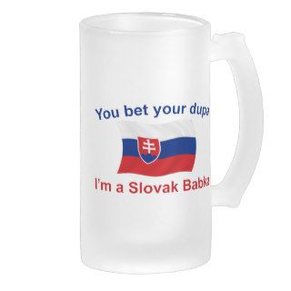 Slovak Babka Bet Your Dupa Coffee Mugs
