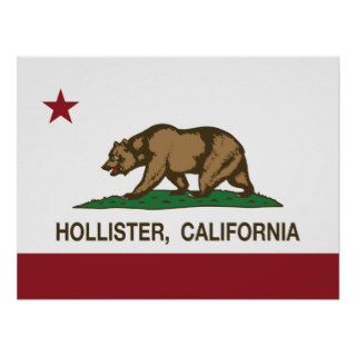 California State Flag Hollister Poster