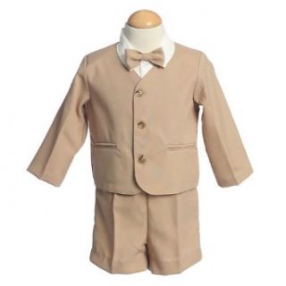 Lito Boys Khaki Eton Short Formal Wear Ring Bearer Easter Suit 12M 4T Lito Baby