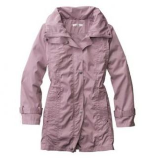 TravelSmith Anywhere Packable Raincoat Purple Large Petite Outerwear