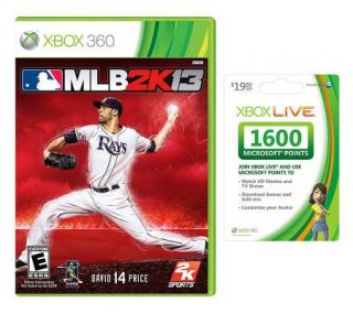 MLB 2K13 for Xbox 360 with 1600 Xbox Live Points —