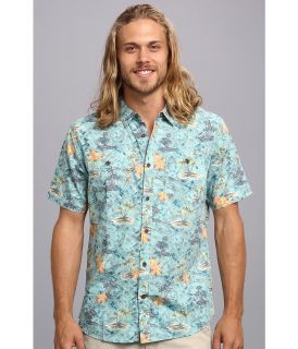 Reef Ahualoa S/S Woven Shirt Mens Short Sleeve Button Up (Blue)