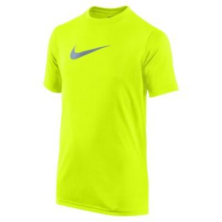 Nike Legend Short Sleeve Boys Training Shirt   Volt