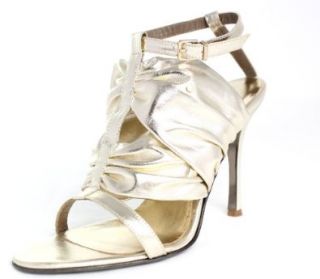 Justcavalli Women's Stiletto Sz 10(Gold) Shoes