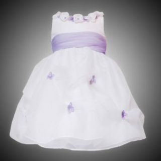 Rare Editions Infant 12M 24M OFF WHITE LILAC PURPLE SEQUIN ROSETTE PICK UP ORGANZA Special Occasion Wedding Flower Girl Party Dress 24M RRE 29630F F129630 Clothing