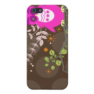 PixDezines Owl/pink/DIY background color iPhone 5 Cover