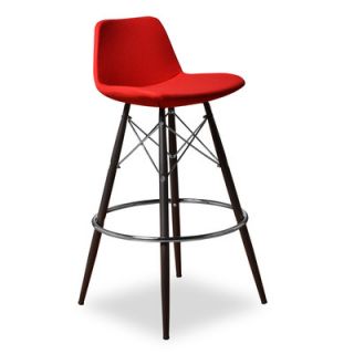 Aeon Furniture Fun, Colorful Alyssa Bar Stool AE2358 Color Red