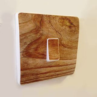 wood effect light switch covers by oakdene designs