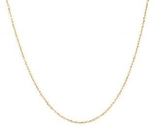 17 Solid Twisted Rope Chain Necklace 14K Gold, 2.0g —