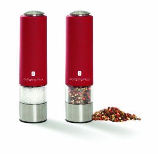 Wolfgang Puck Colored Salt and Pepper Mill Set, Red Kitchen & Dining