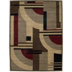 Nourison Casual Hand tufted Dimensions Multicolor Rug (8 X 11)