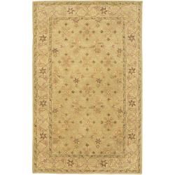 Hand tufted Tan Mesolithic Wool Rug (8 X 11)