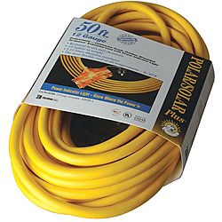 Coleman Cable Tri source Yellow Multiple Outlet Extension Cord